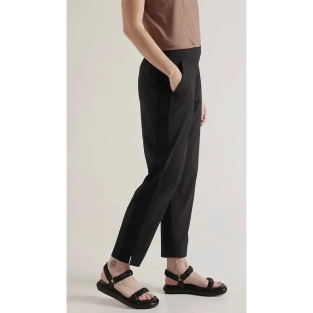 ATHLETA Brooklyn Ankle Pant Black Pants 10 Stretch Tapered Travel #198671 $99 - Picture 2 of 12